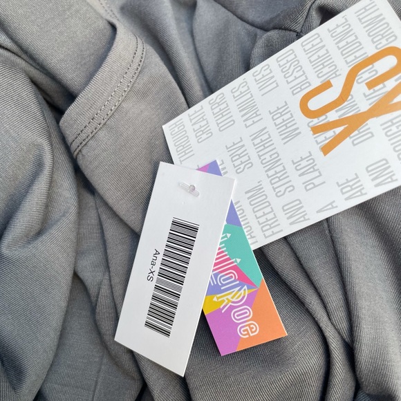 NEW Lularoe Ana dress charcoal maxi dress xs - Picture 6 of 7